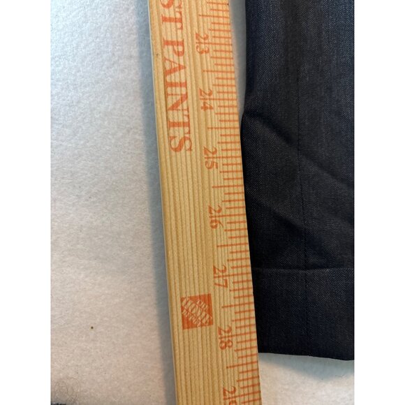 Mens Gray Herringbone Pattern Dress Pants With Adjustable Waistband 40x28.5 - Picture 2 of 11